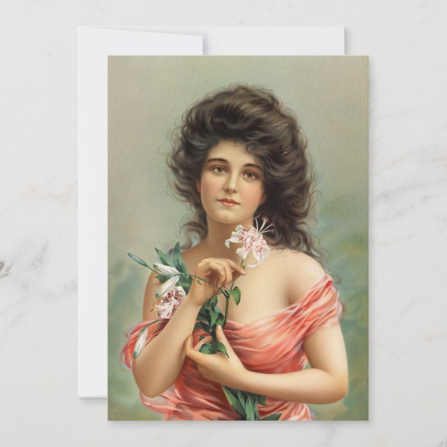 Woman with Lily | Louis Prang & Co. (Front)