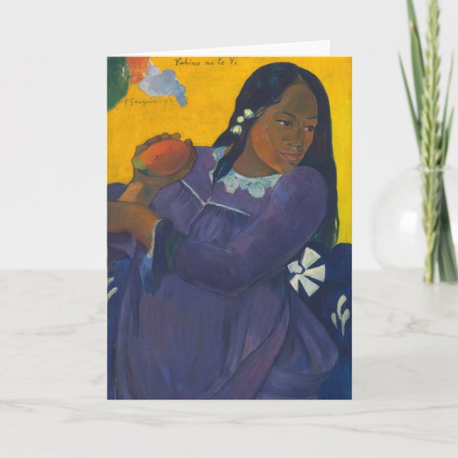 Woman with Mango | Paul Gauguin Card (Front)