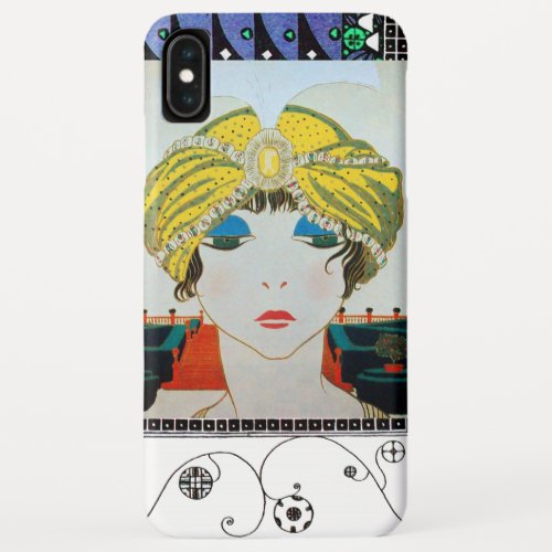 WOMAN WITH ORIENTAL YELLOW TURBAN  Beauty Fashion iPhone XS Max Case