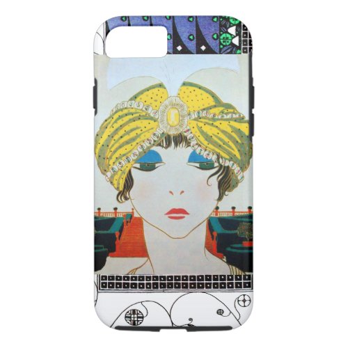 WOMAN WITH ORIENTAL YELLOW TURBAN  Beauty Fashion iPhone 87 Case