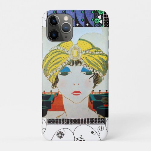 WOMAN WITH ORIENTAL YELLOW TURBAN  Beauty Fashion iPhone 11 Pro Case