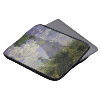 Woman with Parasol by Claude Monet, Vintage Art Laptop Sleeve
