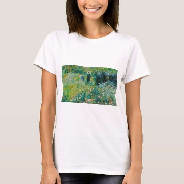 Woman with Parasol, Garden, Renoir T-Shirt (Front)