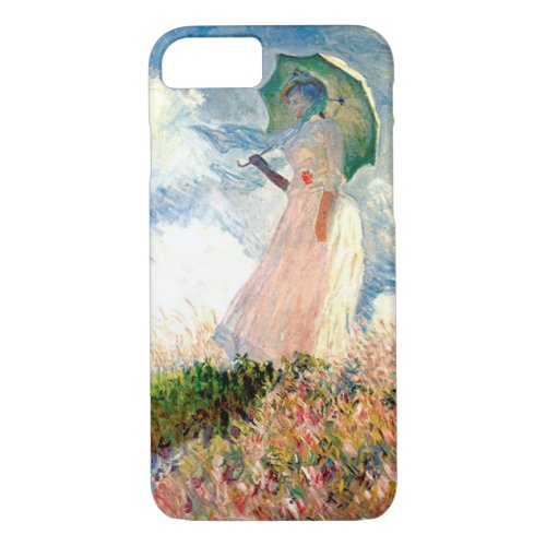 Woman with Parasol Promenade Monet iPhone 87 Case
