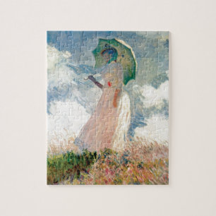 Woman with Parasol Promenade Monet Jigsaw Puzzle