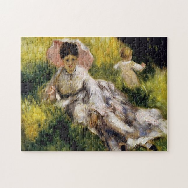 Woman with Parasol Renoir Fine Art Jigsaw Puzzle (Horizontal)