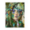 Woman with parrot, Postcrossing