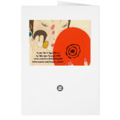 WOMAN WITH RED MIRROR Deco Beauty Fashion Makeup (Back)