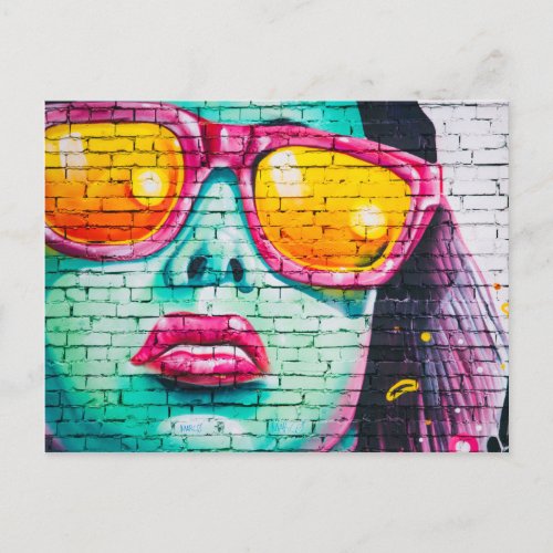 Woman With Sunglasses United Kingdom Postcard