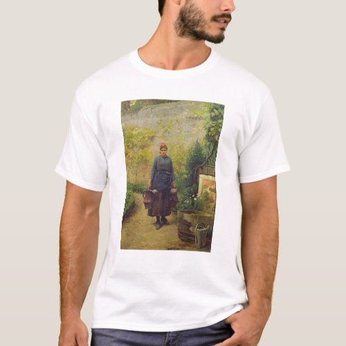 Woman with Watering Cans T_Shirt