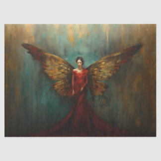 Woman with wings, Angel, Decoupage, Tissue paper, Tissue Paper