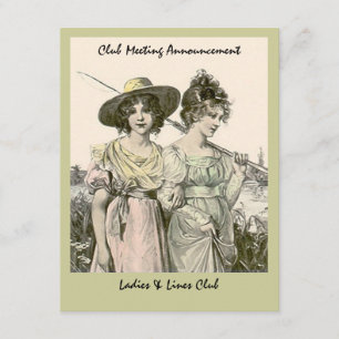 WOMAN WOMEN'S FLY FISHING GROUP CLUB INVITATION