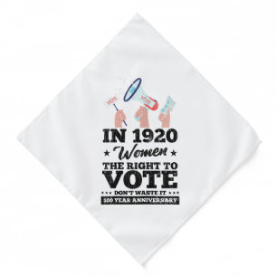 Woman Won Right To Vote Funny Voting Elections 202 Bandana