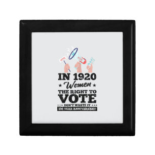 Woman Won Right To Vote Funny Voting Elections 202 Gift Box