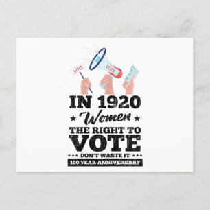 Woman Won Right To Vote Funny Voting Elections 202 Postcard