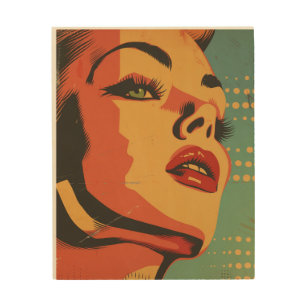 woman wood wall art