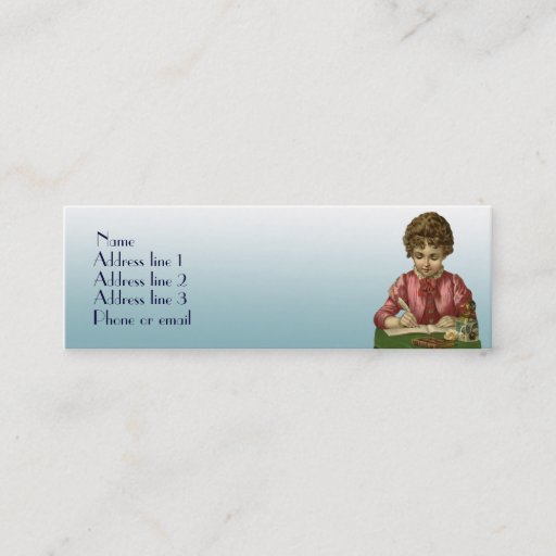 Customizable Woman Writer Business Card