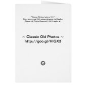 Woman Writing Letters 1911 (Back)