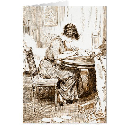 Woman Writing Letters 1911 (Front)