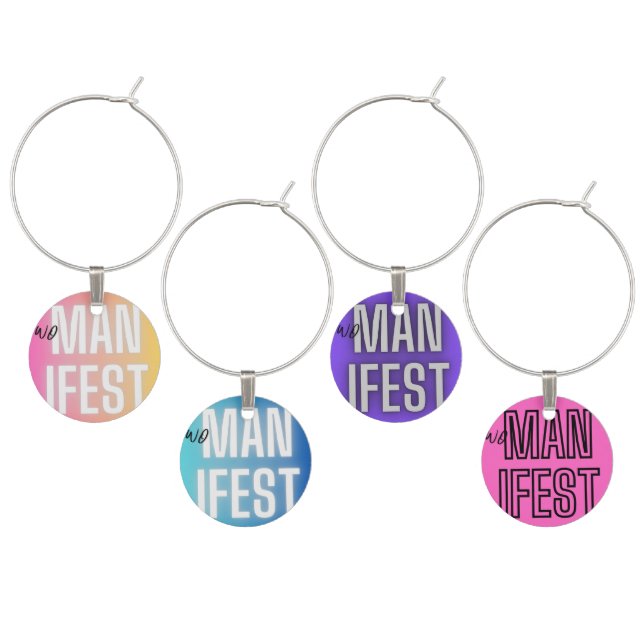 WOmanifest Set Wine Charm (Staggered)