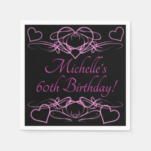 Woman's 60th Birthday Napkins