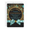 Womans 70th Birthday Party Teal Blue and Gold