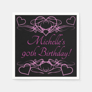 Woman's 90th Birthday Napkins