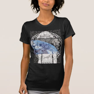 womans abstract blow earth T-Shirt