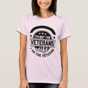 Woman's Army Veteran Proud Military V-Neck T-Shirt