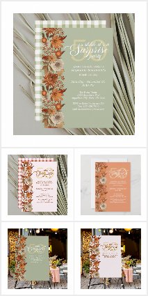 Woman's Autumn Flower Surprise 50th Birthday