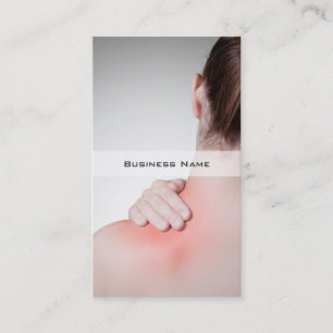 Woman's Back Business Card Template