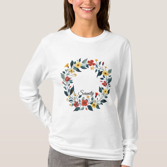 Woman's Basic Long Sleeve T-Shirt  (Front)