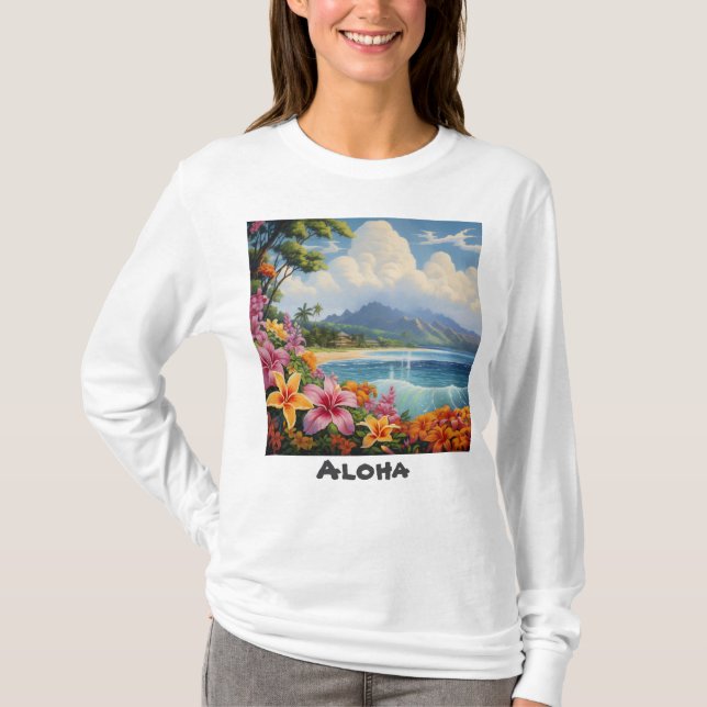 Woman's Basic Long Sleeve T-Shirt  (Front)
