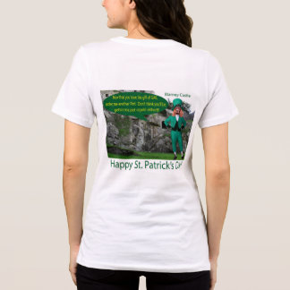 womans bella tee.  Happy St. Patrick's Day.  irish Tri-Blend Shirt