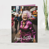Woman's Birthday Greeting Card (Front)