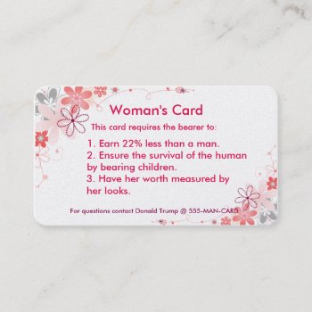 Woman's Card by DakotaPolitics at Zazzle