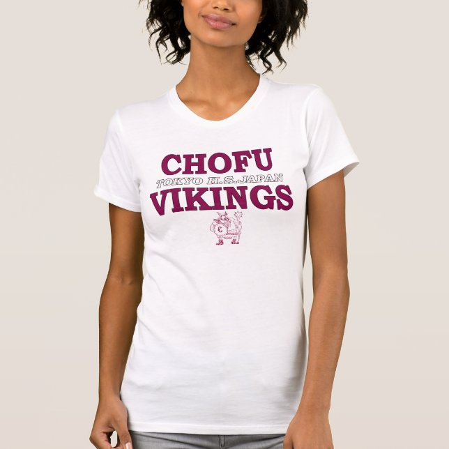 Womans Chofu High School Japan Vikings T-Shirt (Front)
