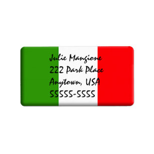 30 Custom Vintage Italian Art Personalized Address Labels 