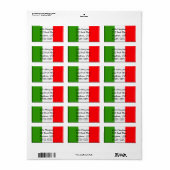 Woman's Classic Italian Address Label Template | Zazzle