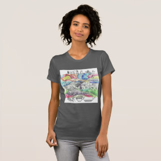 womans coloring drawing shirt