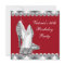 Womans Elegant Red Birthday Party