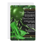 Womans Emerald Green High Heel Shoe Birthday Party