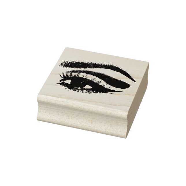 Womans Eye Makeup Beauty Black and white Art Rubber Stamp (Stamp)