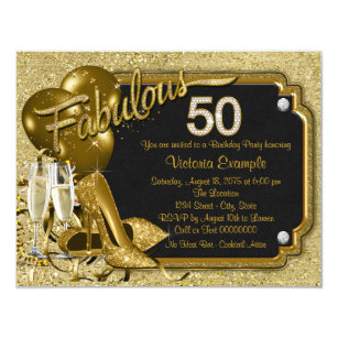 50 And Fabulous Invitations Zazzle