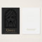 Woman's Face Black Earring Jewelry Display Card