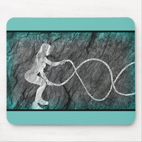 Womans Fitness _ Battle Ropes Workout Mousepad