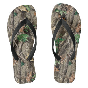 woodland flip flops
