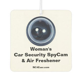 Woman's Fun Car Security Spy Cam & Air Freshener
