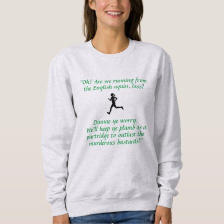 Woman's Funny Irish Workout Sweatshirt