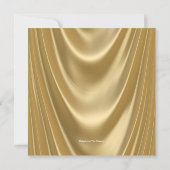Womans Gold and Silver Birthday Party Luxe Invitation (Back)